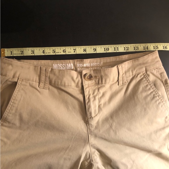 Missimo Tan Mid Rise Bootcut Pants - Picture 5 of 7